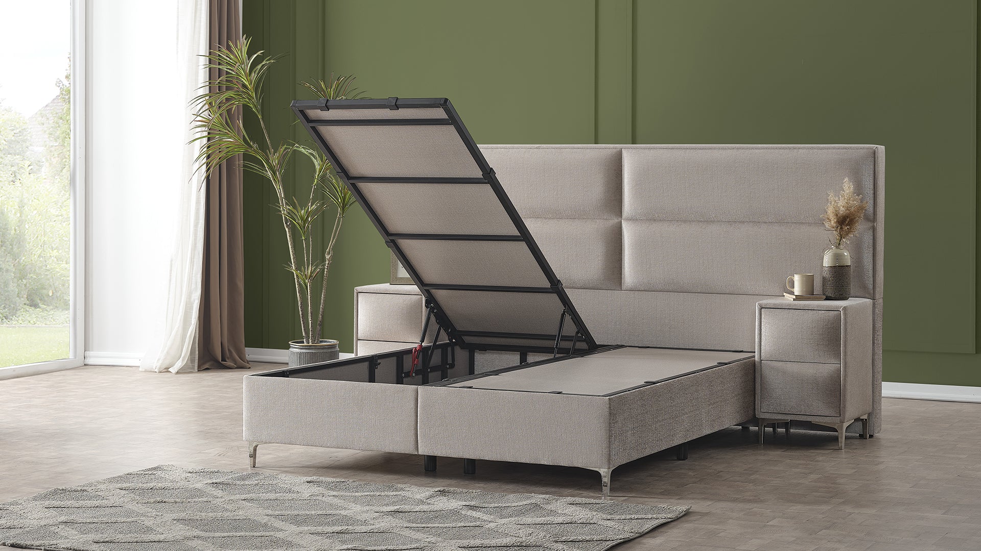 Monaco Boxspring met opbergruimte