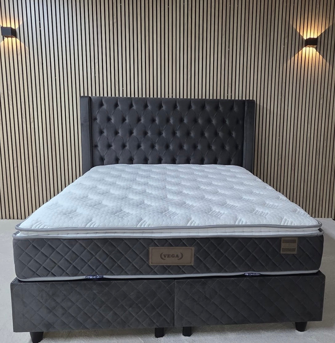 Vega Boxspring met opbergruimte Black